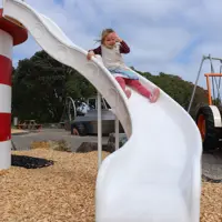 On the slide at Maclean Park thumbnail