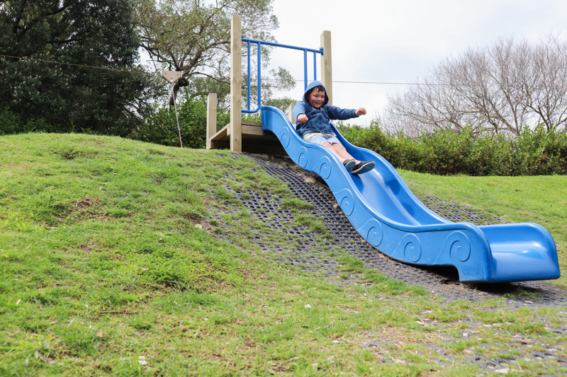 Sliding at Marine Gardens
