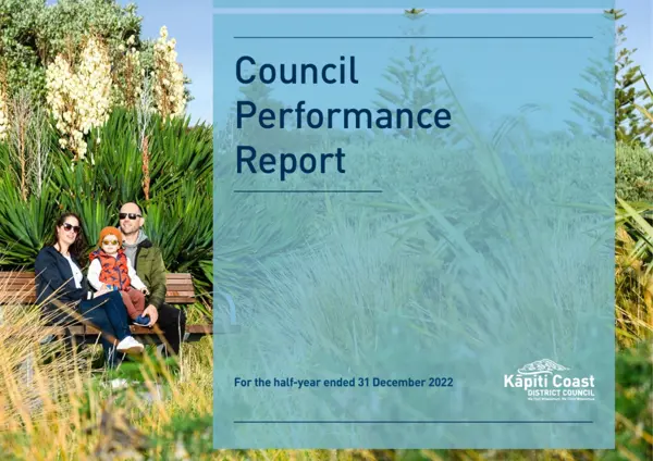 Council Performance Report For The Half Year Ended 31 December 2022
