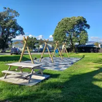 Bluegum Play Space picnic table and swings thumbnail