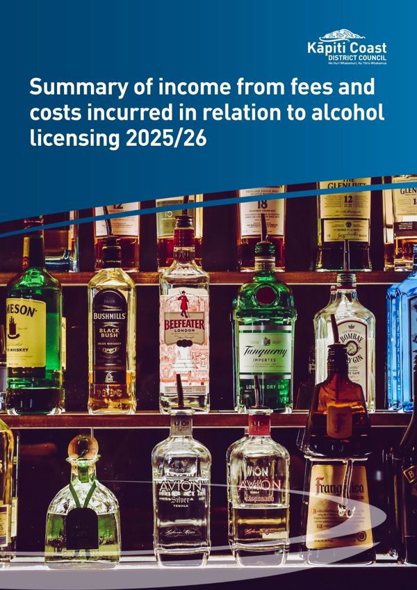 Summary Of Income From Fees And Costs Incurred In Relation To Alcohol Licensing 2025 26
