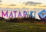 Matariki Reflective Letters Spelling Out Matariki On The Coastline At Sunset