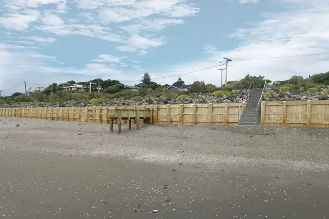260309 Paekakariki Sea Wall View 2