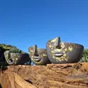 Neil Gardiner’s artwork, three half-head pots thumbnail