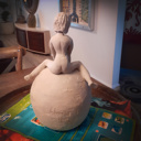 Nalene Morton Raw Clay Sculpture. - Thumbnail