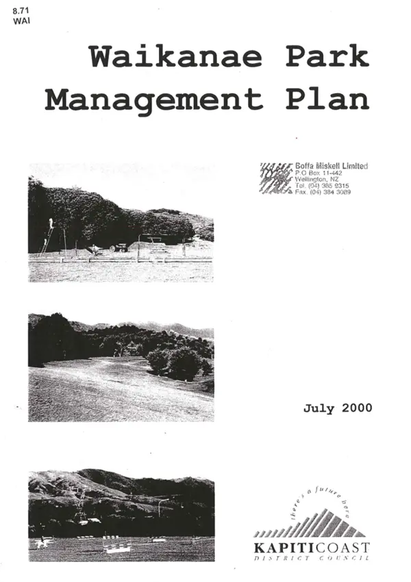 Waikanae Park Management Plan 2000