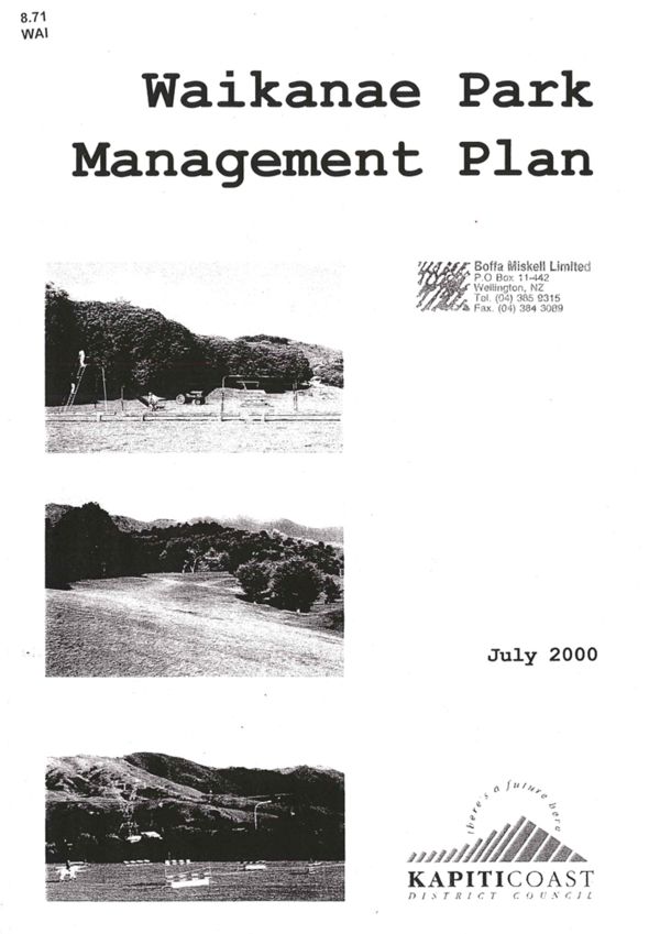 Waikanae Park Management Plan 2000