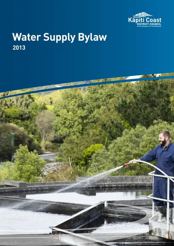 Water Supply Bylaw 2013