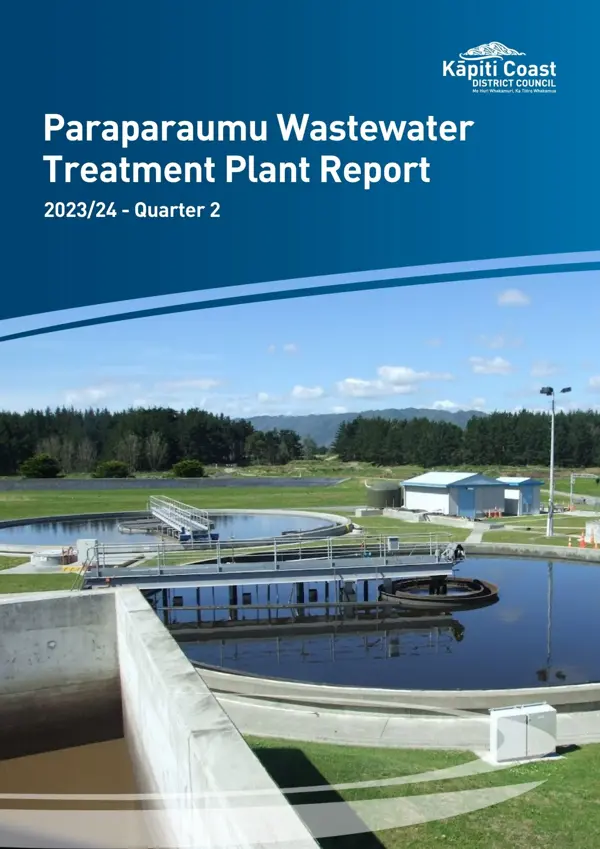 Paraparaumu Wastewater Treatment Plant Report 2023 24 Quarter 2