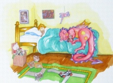 Watercolors 364Sleeping Dalgee