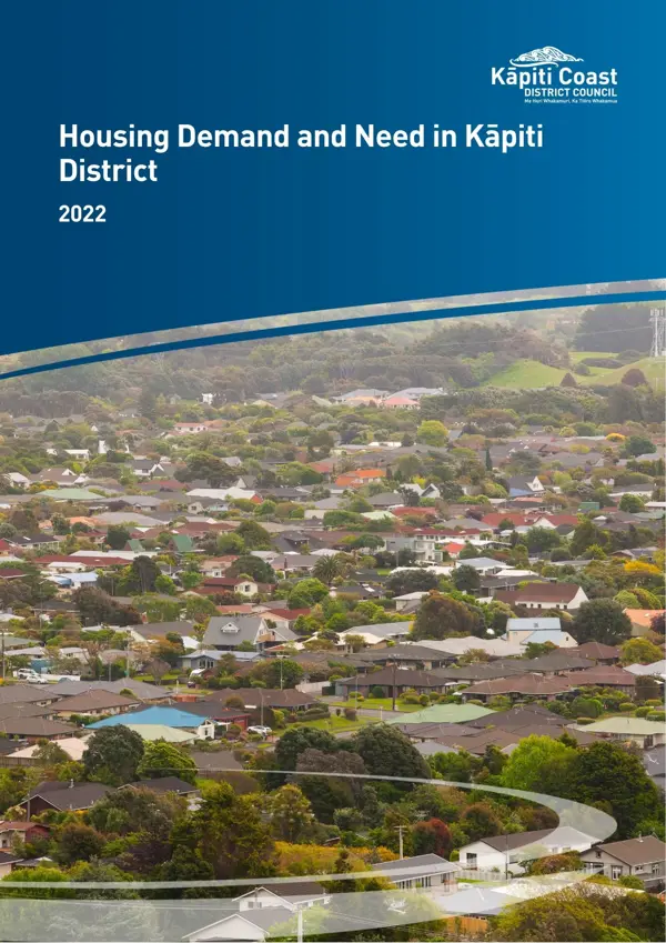 Housing Demand And Need In Kāpiti District 2022