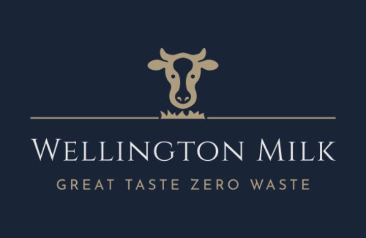 Wellington Milk logo | Great taste zero waste