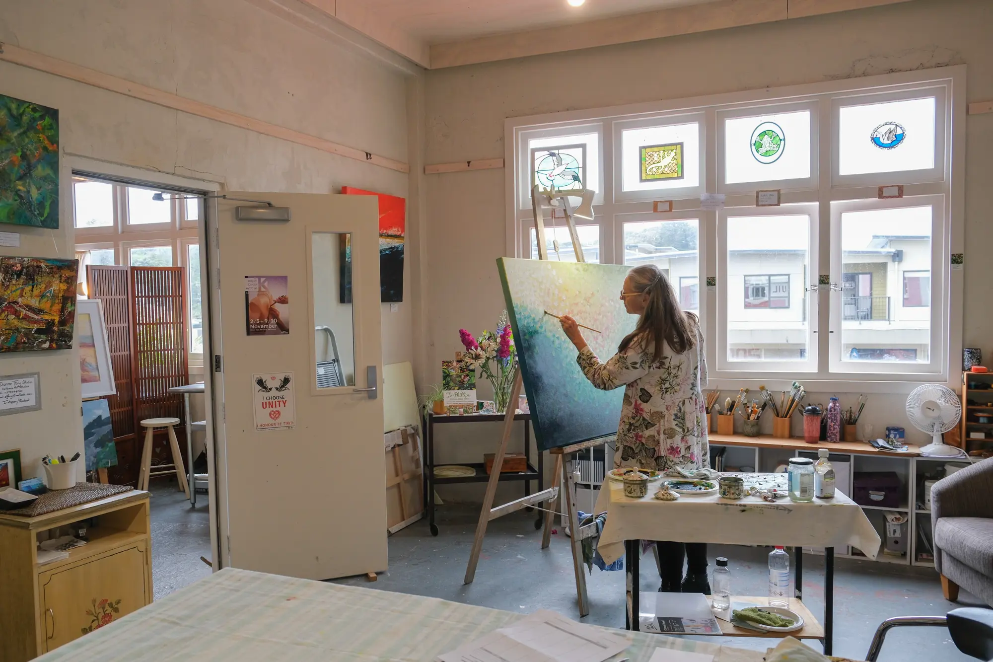 Dianna Fary At Holtom's Art Studio Kapiti Coast Art Trail