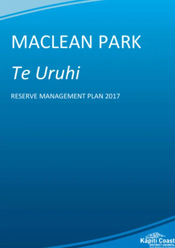 Maclean Park Management Plan 2017