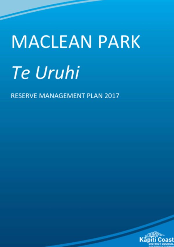 Maclean Park Management Plan 2017