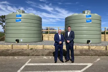 Council installs emergency water tanks to support community resilience