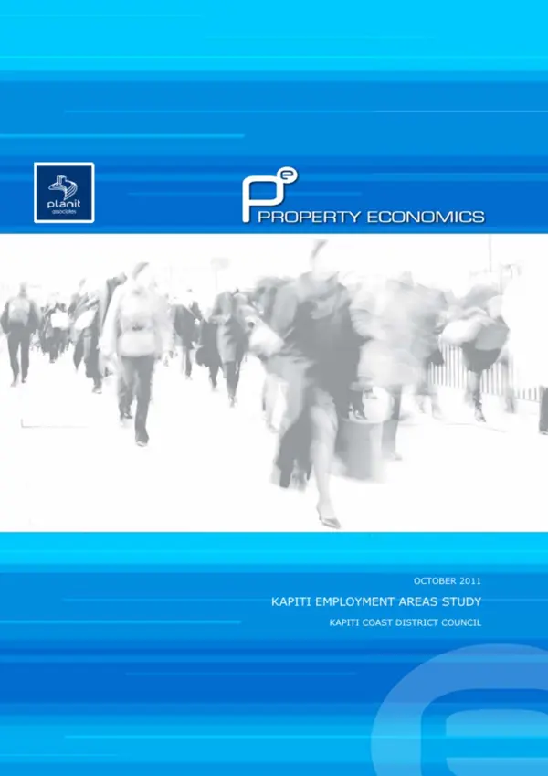 Planit And Property Economics 2011 – Kāpiti Employment Zone Assessment