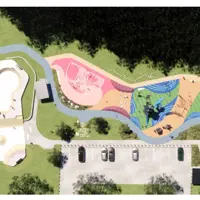 Waikanae Park Skatepark And Playground Birds Eye View Feb 2026 thumbnail