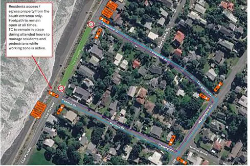 A screenshot of the map view