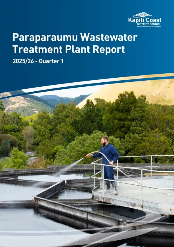 Paraparaumu Wastewater Treatment Plant Report 2025 26 Quarter 1