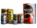 Images of aluminium and steel cans to be recycled