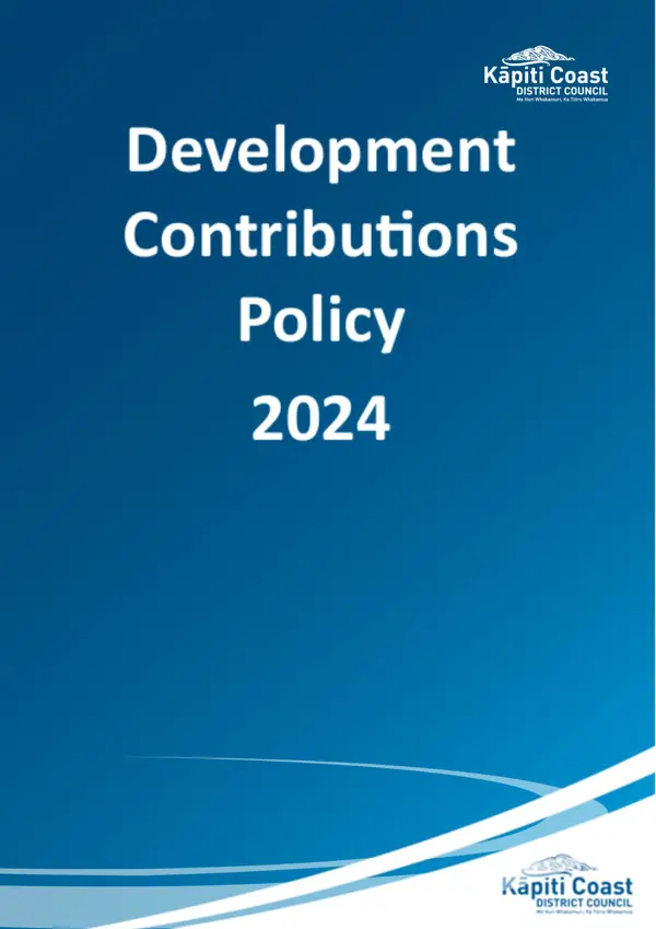 Development Contributions Policy