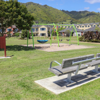Waikanae North Reserve seats by swings thumbnail
