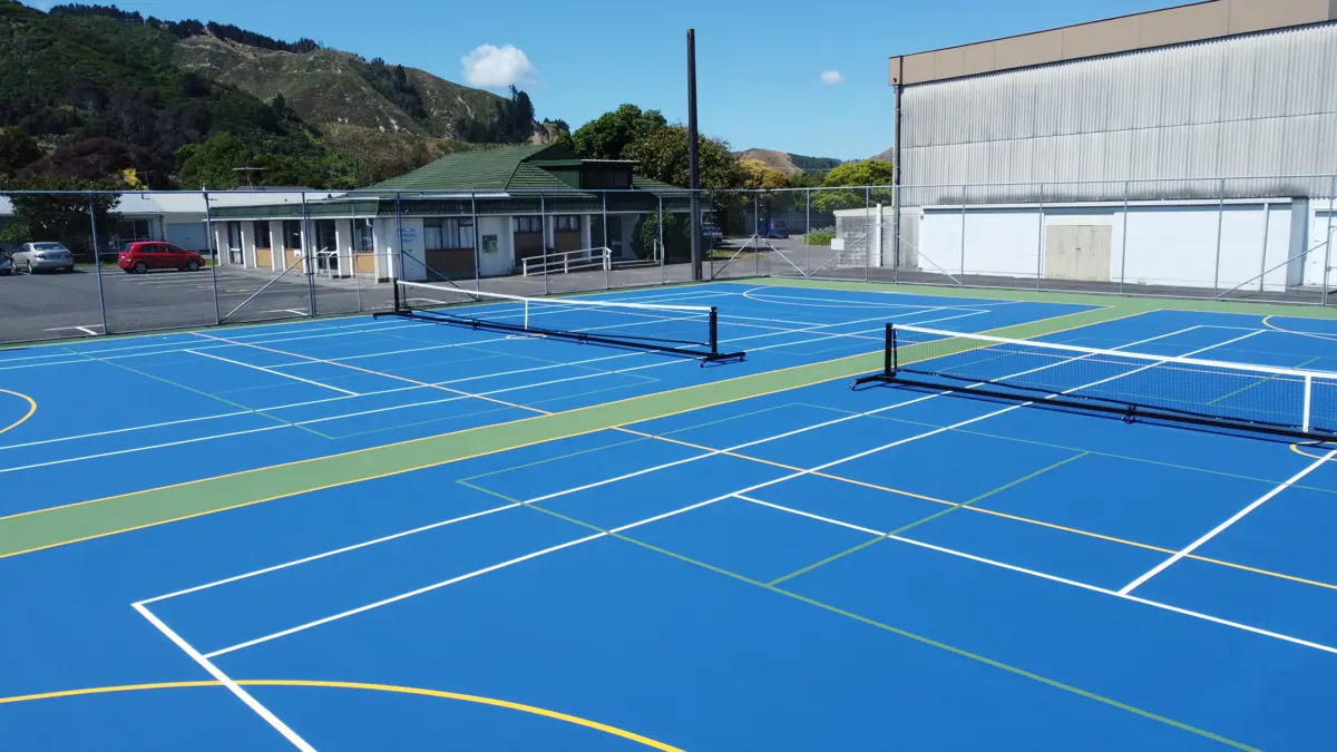 Astroturf tennis courts