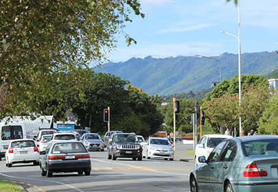 Image showing traffic on a busy road in Kāpiti