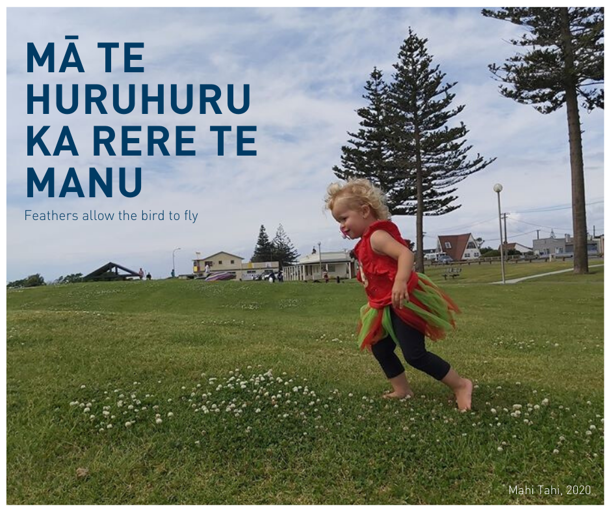 Feathers allow the bird to fly - Whakatauki Maori proverb