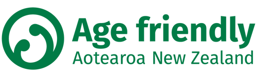 Age friendly Aotearoa New Zealand logo