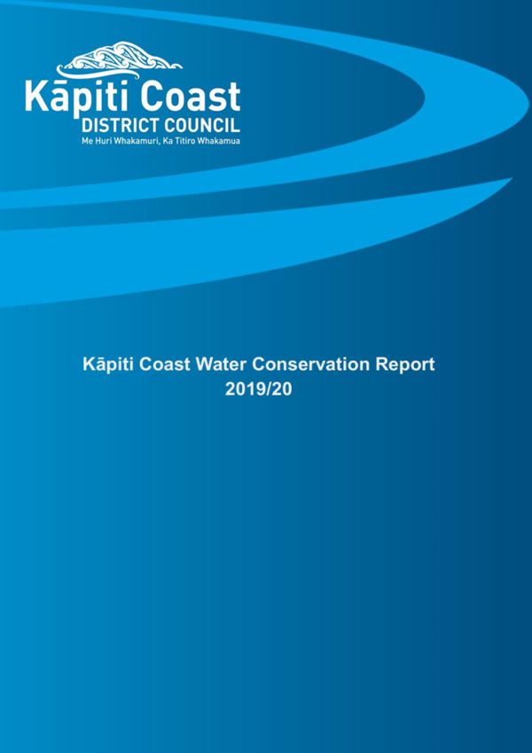 Kāpiti Coast Water Conservation Report 2019 20