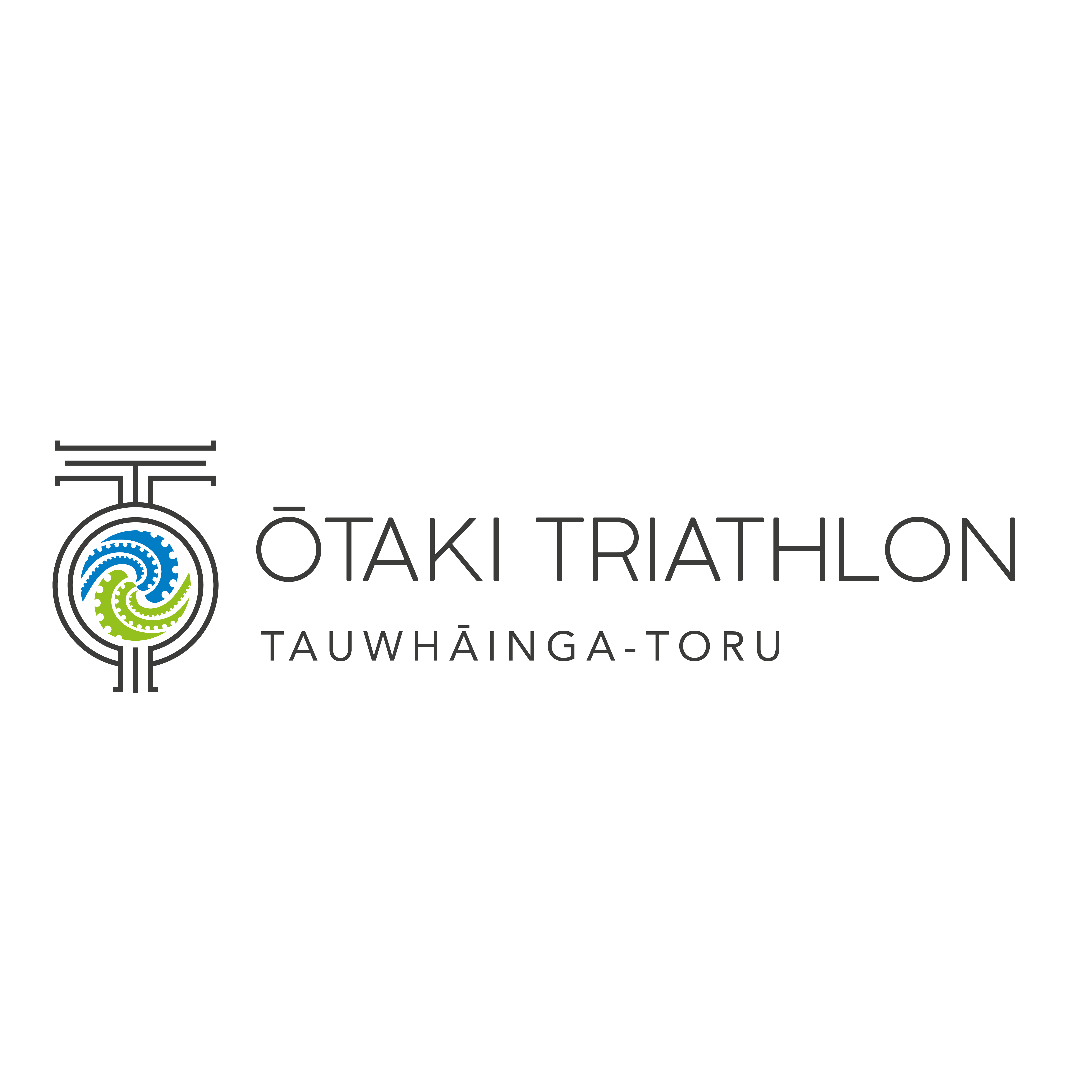 The Ōtaki Triathlong Tauwhāinga-Toru logo