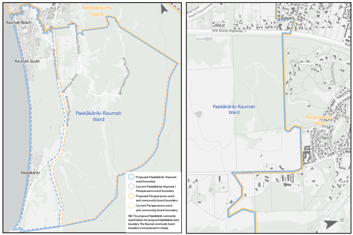 Proposed Paekākāriki Raumati And Paraparaumu Ward Boundaries