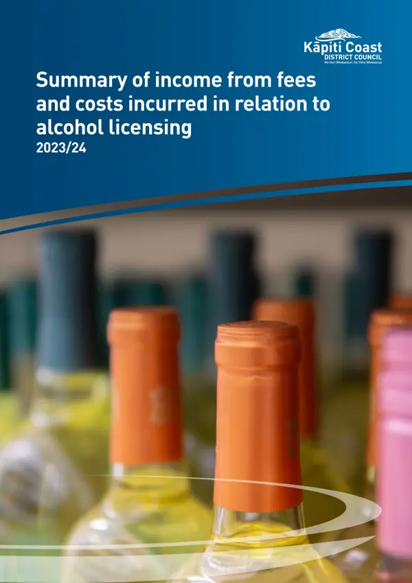 Summary Of Income From Fees And Costs Incurred In Relation To Alcohol Licensing  2023 24