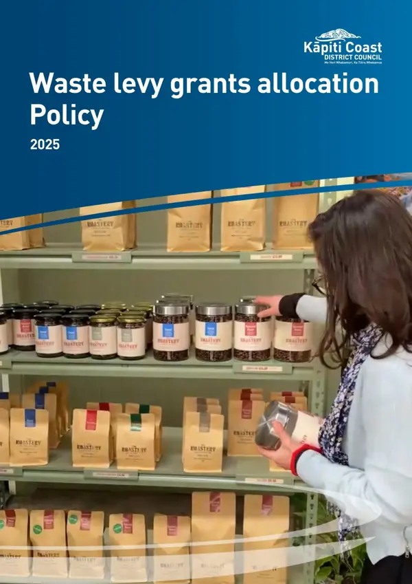 Waste Levy Grants Allocation Policy