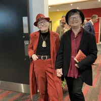 Coral Trimmer and Sylvie before the ceremony. thumbnail