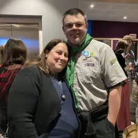 Supporters from Scouting New Zealand attended in recognition of John Roger's work. thumbnail
